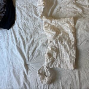 White Eyelet Crop Top